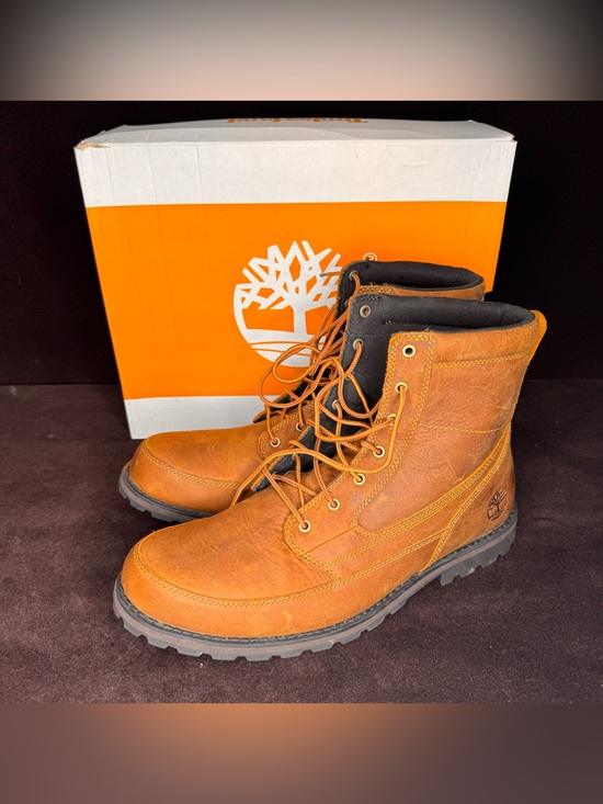 Timberland Attleboro Mid Brown Leather Boots sz 11 main image 8